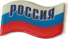 российский флаг с надписью РОССИЯ