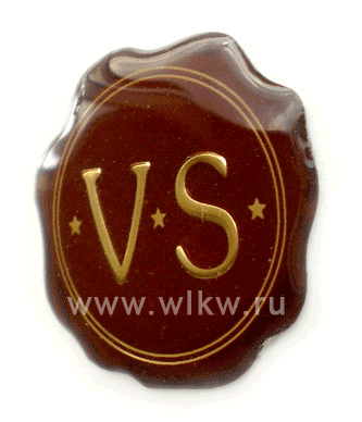 Этикетка объемная из смолы